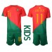 Portugal Joao Felix #11 Replika Babykläder Hemma matchkläder barn VM 2022 Korta ärmar (+ Korta byxor)